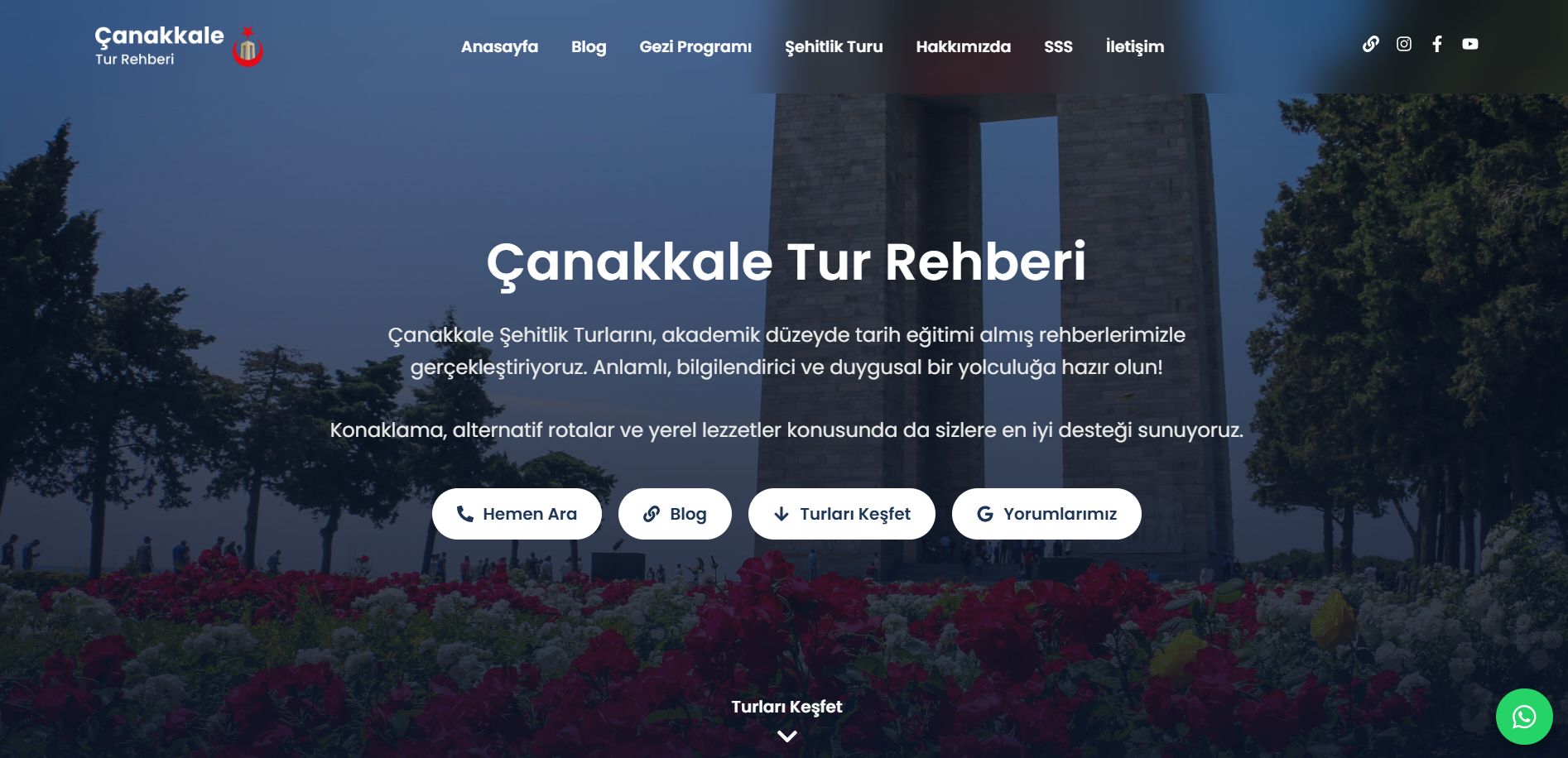 Çanakkale Tur Rehberi Website